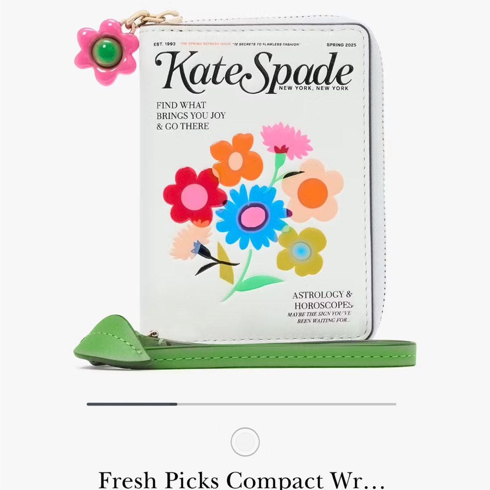 NWT Kate Spade novelty Fresh Picks Compact Wristlet Multi In Original Pkg